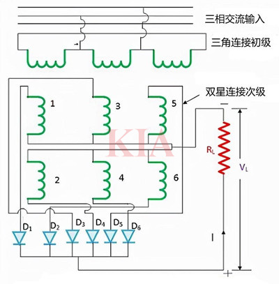 三相全波整流電路